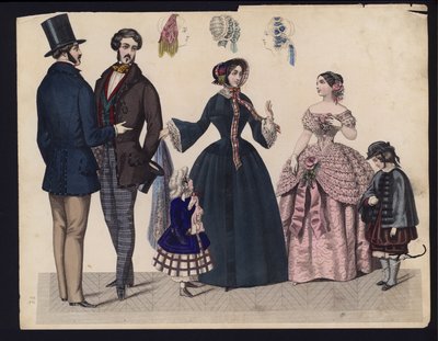 German Fashion Plate, Mid 19th Century by German School