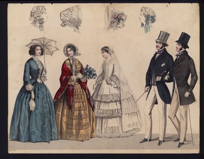 German Fashion Plate, Mid 19th Century by German School