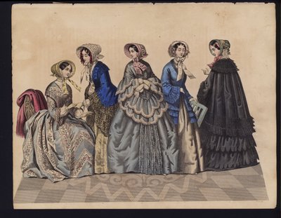 German fashion plate, mid 19th century by German School