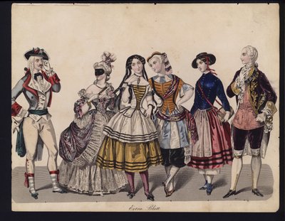 German fashion plate, mid 19th century by German School