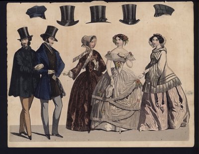 German fashion plate, mid 19th century by German School