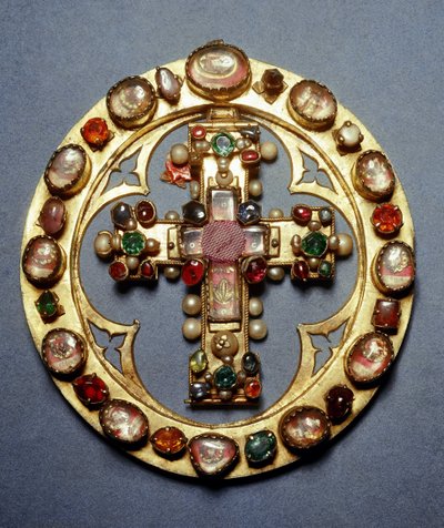 Gold Cross and German Manufacture Stones by German School