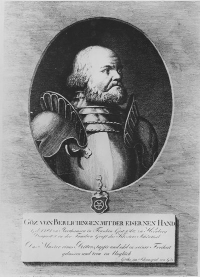 Götz von Berlichingen (engraving) by German School