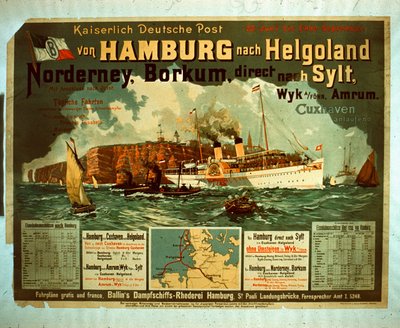 Hamburg to Helgoland by German School