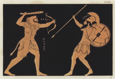 Hercules Fighting Ares by German School