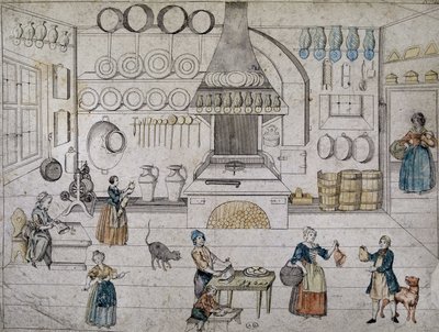 Households in the kitchen, Germany by German School