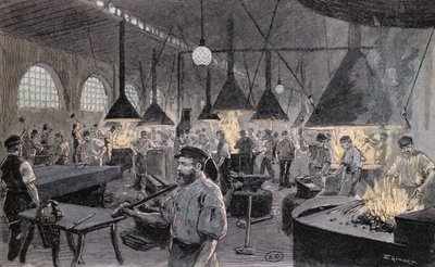 Imperial Wharf in Kiel, Germany, c.1900 by German School