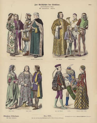 Italian Costumes by German School