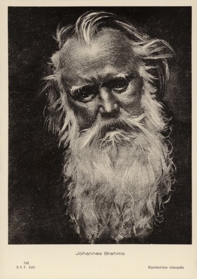 Johannes Brahms by German School