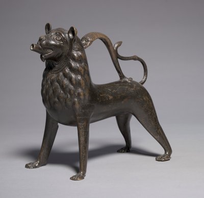 Lion Aquamanile, 1200-50 by German School