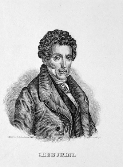 Luigi Cherubini (1760-1842) by German School