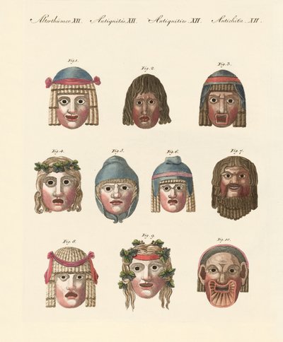 Masks of the Ancients by German School