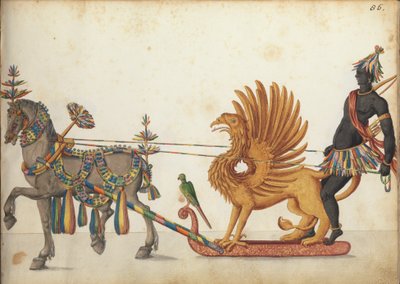 Pageant Sleigh in Parade, c.1640 by German School