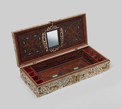 Painted Ivory Marriage Casket by German School