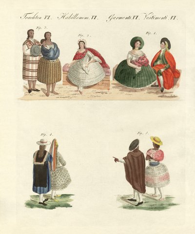 Peruvian dresses by German School