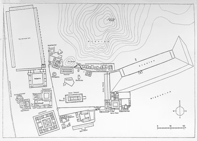 Plan of Olympia, Greece by German School