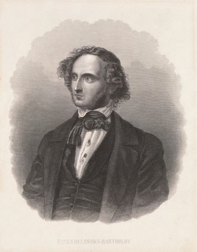 Portrait of Felix Mendelssohn by German School