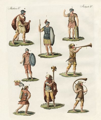 Roman Foot Soldiers by German School