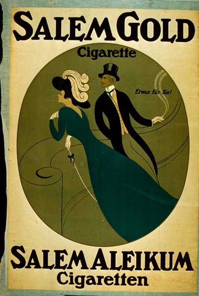 Salem Gold Cigarette Ad by German School