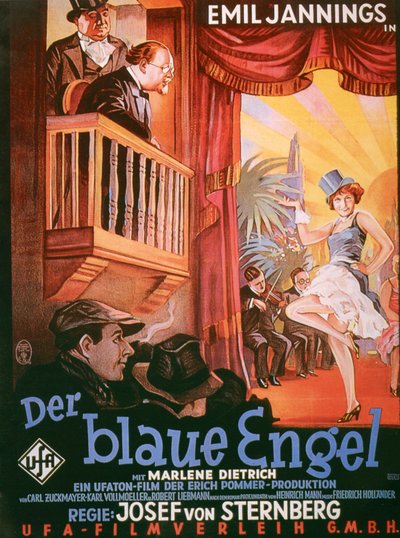 The Blue Angel Film Poster by German School