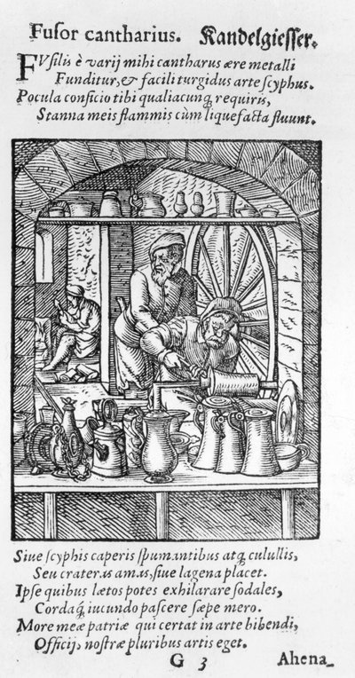 The Tankard Maker, published by Hartman Schopper by German School