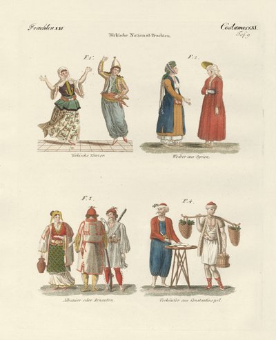 Turkish National Costumes by German School