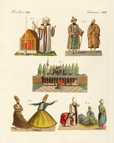 Turkish National Costumes by German School