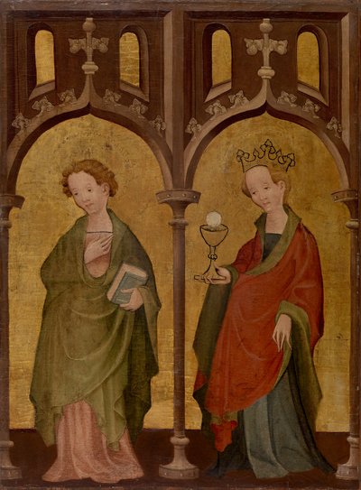 Two Female Saints by German School