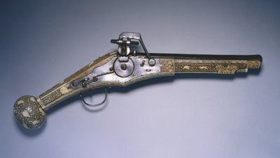 Wheel-lock hunting pistol by German School