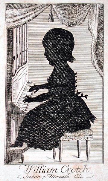 William Crotch Playing the Organ by German School