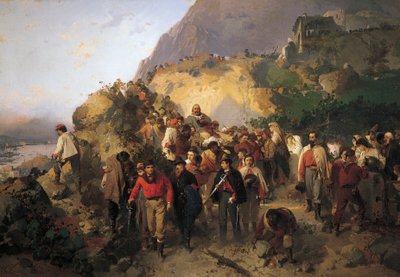 Garibaldi Wounded at Aspromonte by Gerolamo Induno