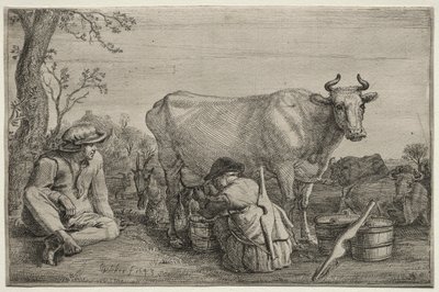 The Milkmaid by Gerrit Claesz. Bleker