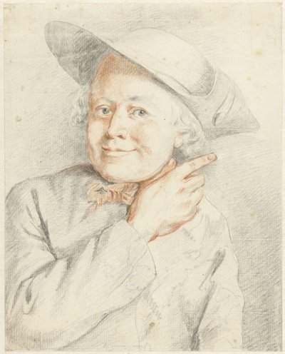 Bust of a Man, Pointing Right by Gerrit Dadelbeek