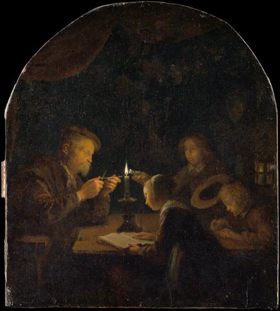 An Evening School, ca. 1655-57 by Gerrit Dou