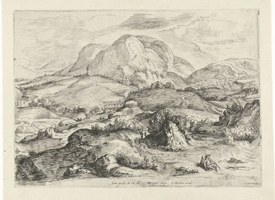 Mountain Landscape by Gerrit Gauw