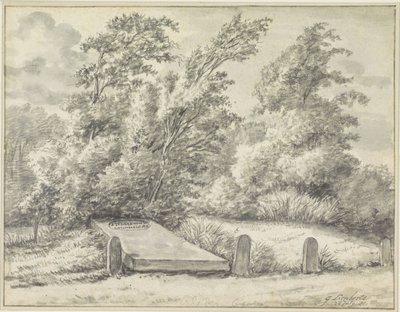 Grave of Johannes Jelgerhuis Rienksz. by Gerrit Lamberts