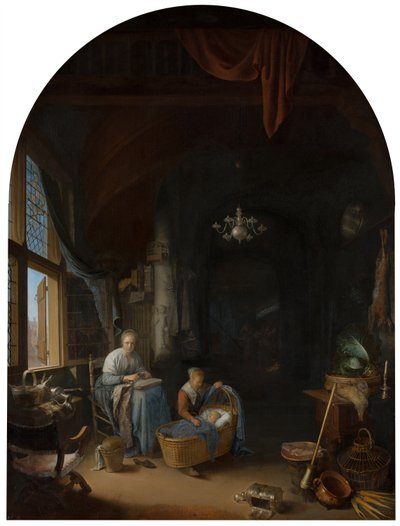 The Young Mother, 1658 by Gerrit Dou