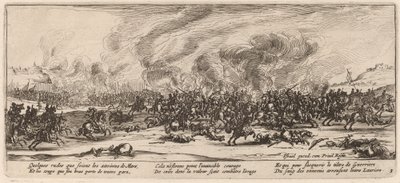 The Battle by Gerrit van Schagen after Jacques Callot
