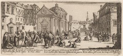 The Hospital by Gerrit van Schagen after Jacques Callot