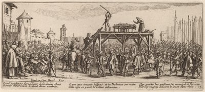 The Wheel by Gerrit van Schagen after Jacques Callot