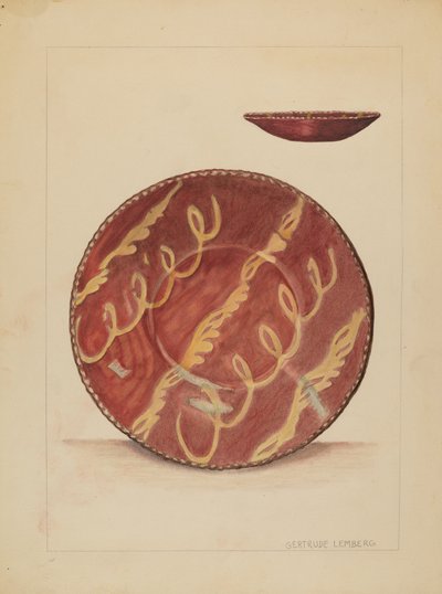 Plate by Gertrude Lemberg