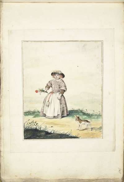 Child in a Landscape by Gesina ter Borch