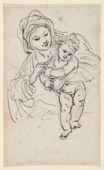 Madonna and Child by Giacinto Calandrucci