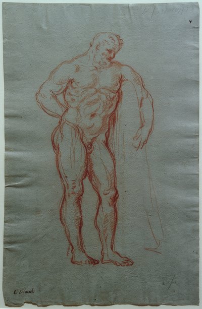 Study after the Figure of the Farnese Hercules by Giacinto Calandrucci