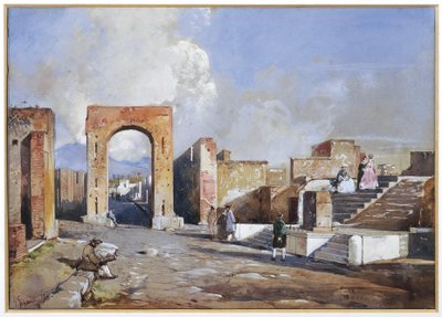 Excavations of Pompei by Giacinto Gigante