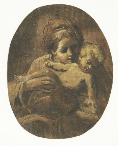 Madonna with Child by Giacomo Cavedone