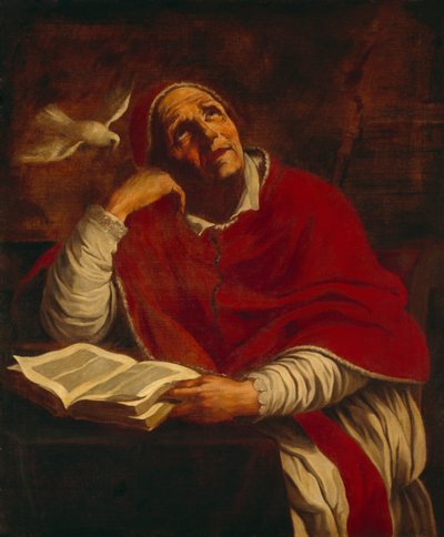 St. Gregory by Giacomo Cavedone