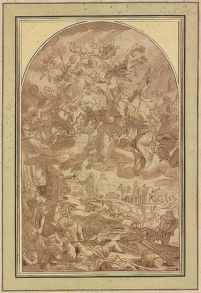 The Great Plague of Naples in 1656 by Giacomo Farelli
