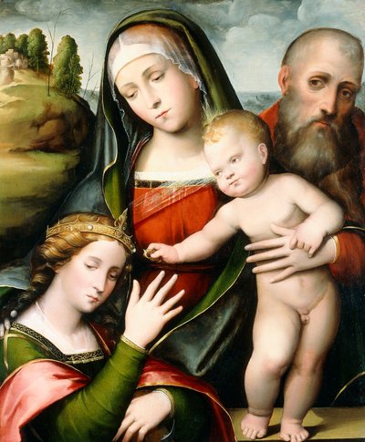 The Mystic Marriage of Saint Catherine by Giacomo Francia