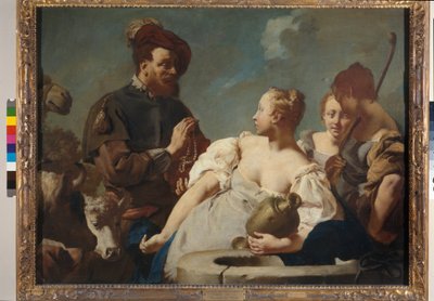 Rebecca and Eleazar at the well by Giambattista Piazzetta